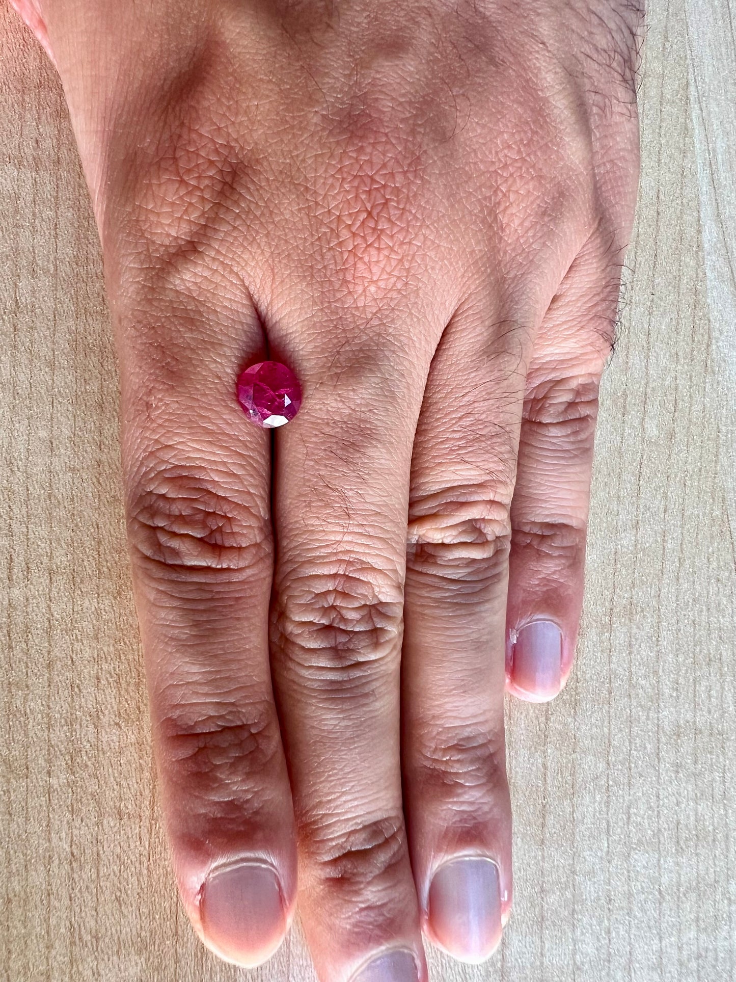 Ruby 2.48 carats oval unheated premium quality from Mozambique