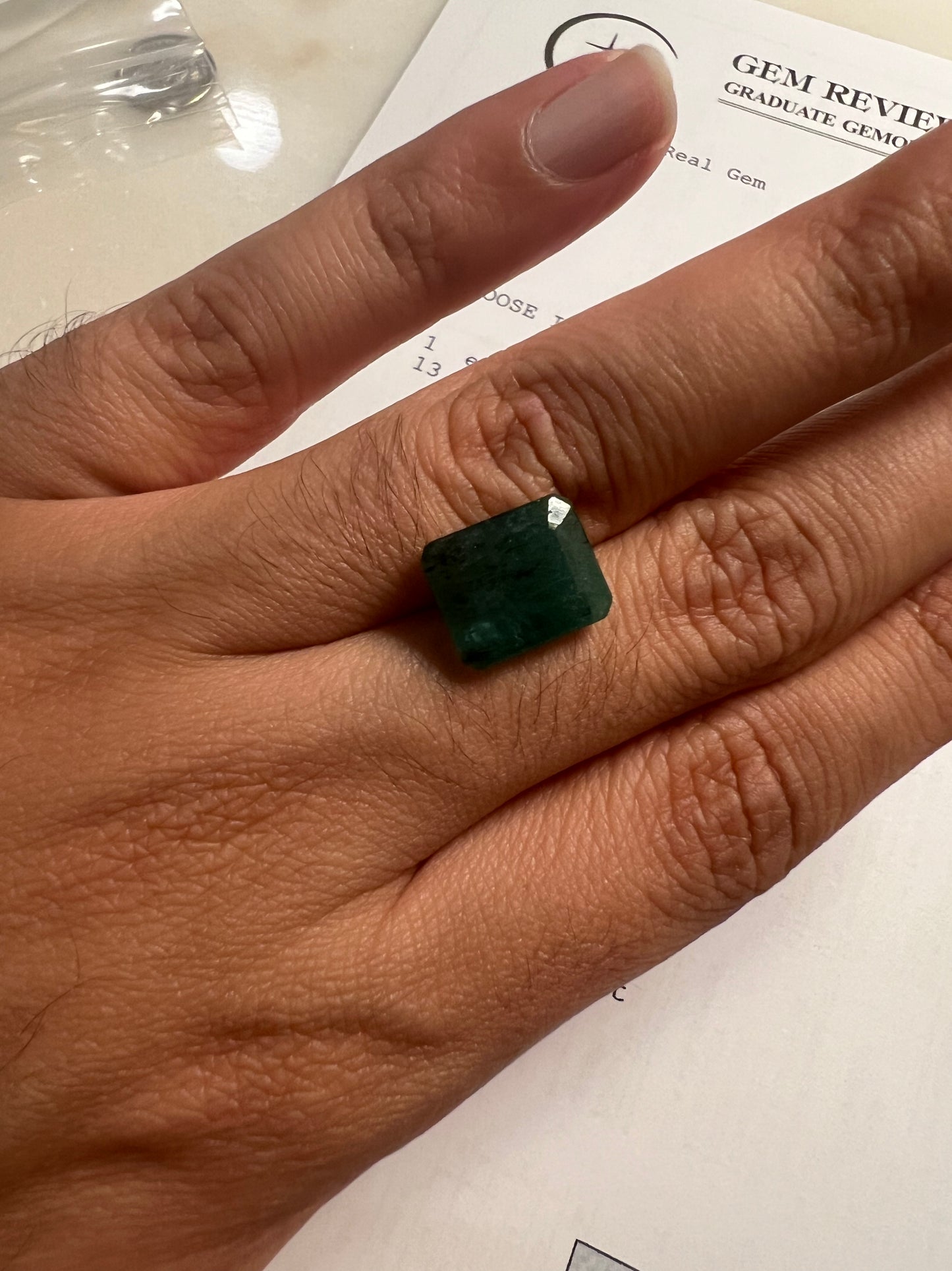 Natural Zambian Emerald - 7.17 Carat Emerald Cut - GIA/CJA Appraised