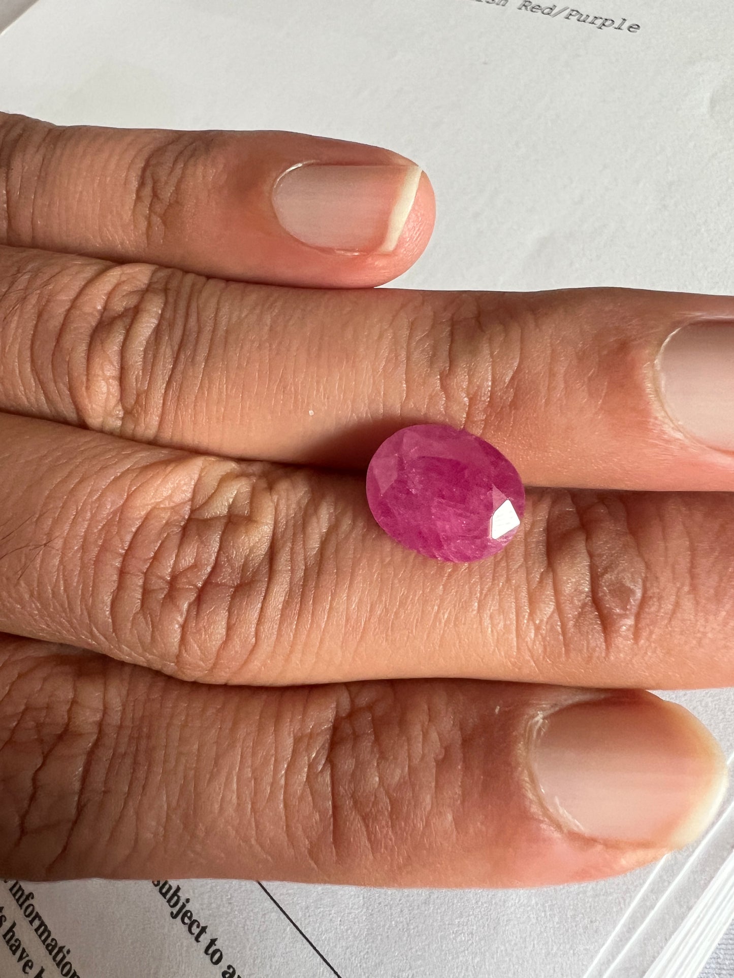 Natural Ruby 5.31 carats no-heat oval