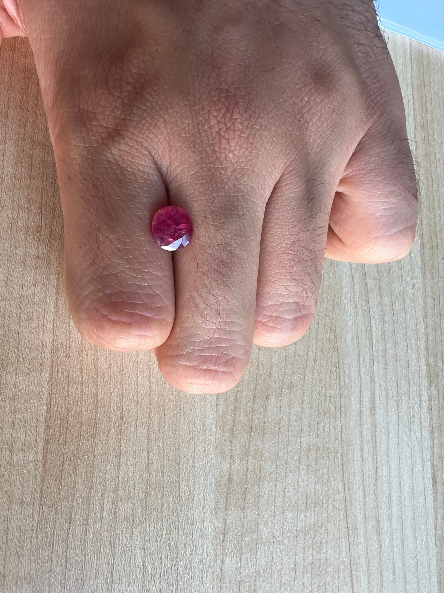 Ruby 2.48 carats oval unheated premium quality from Mozambique