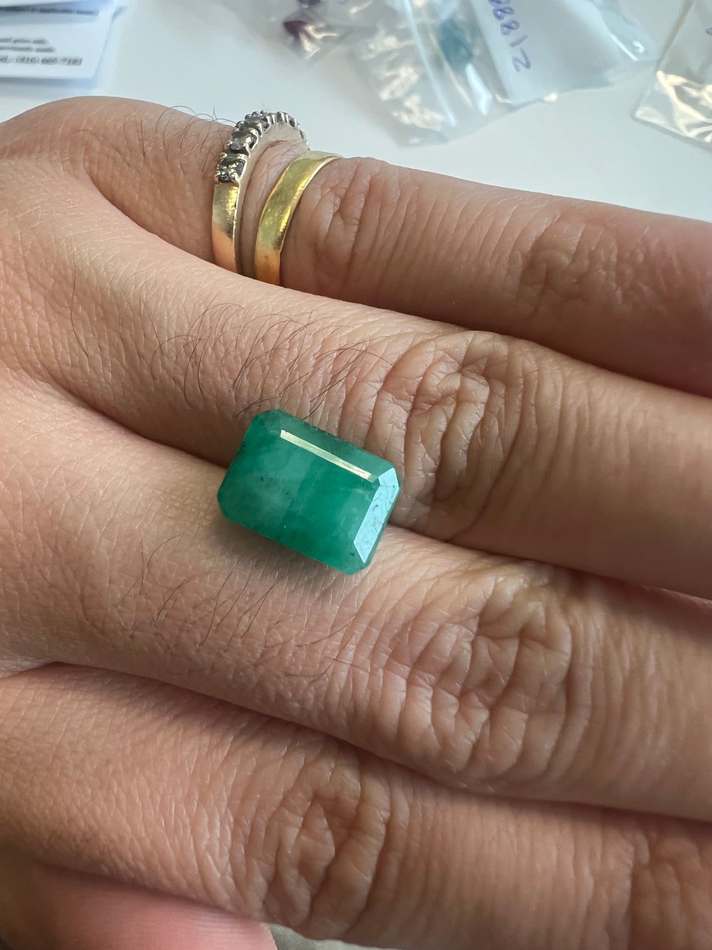 7.13 carats Natural Zambian Emerald- certified