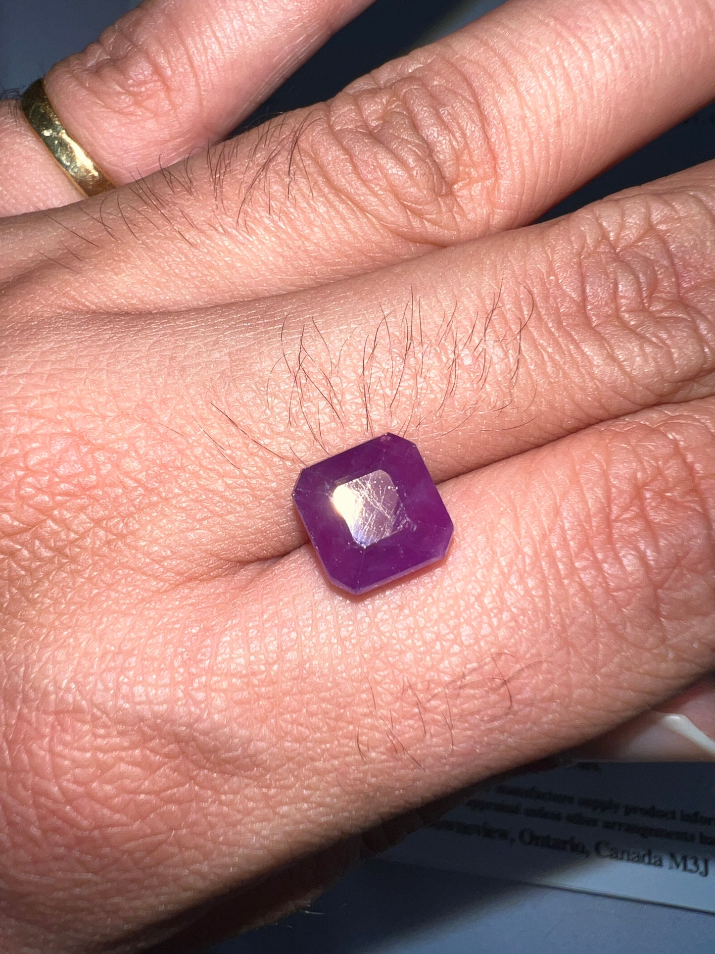 Natural Ruby 7.04 carats square no-heat