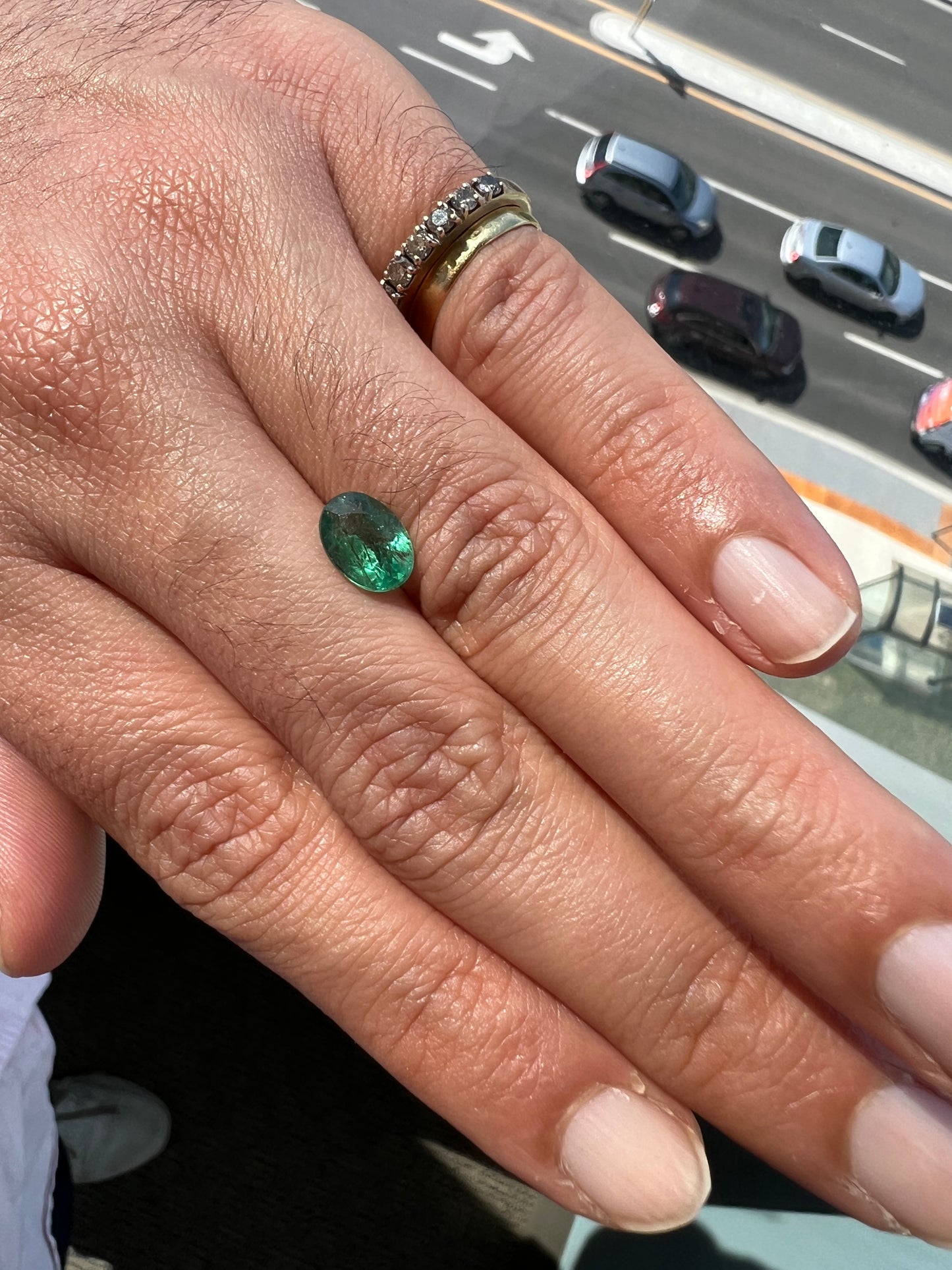 2.07 carats natural oval Zambian Emerald - deep green(certified)