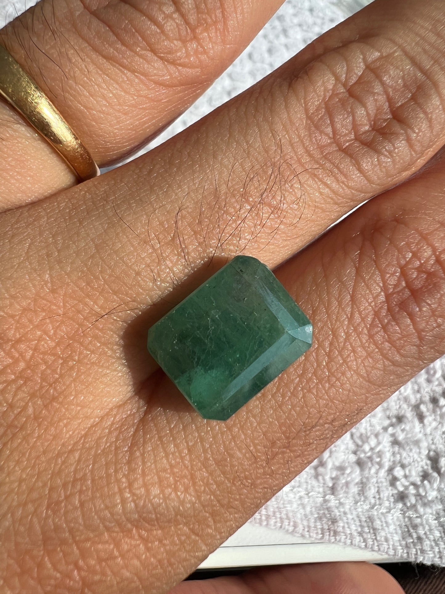 10.16 carats natural zambian Emerald with appraisal