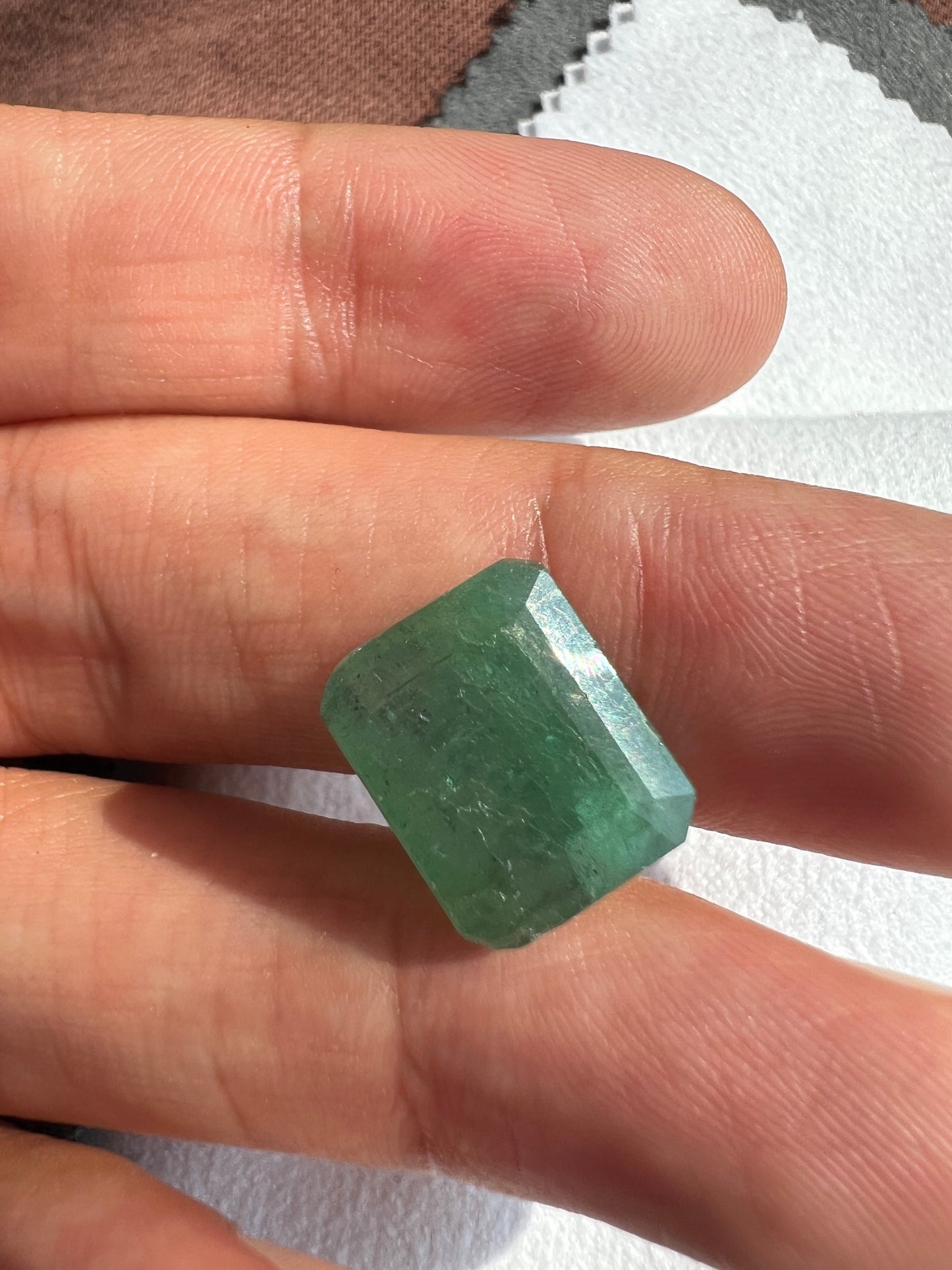 10.16 carats natural zambian Emerald with appraisal