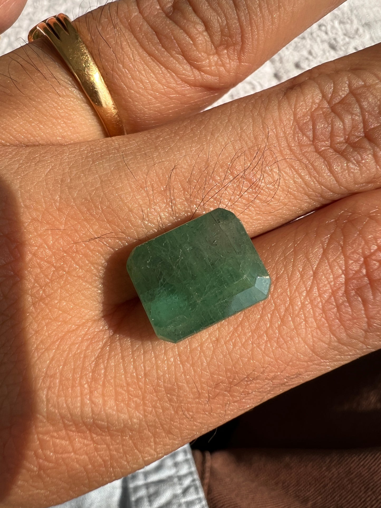 10.16 carats natural zambian Emerald with appraisal
