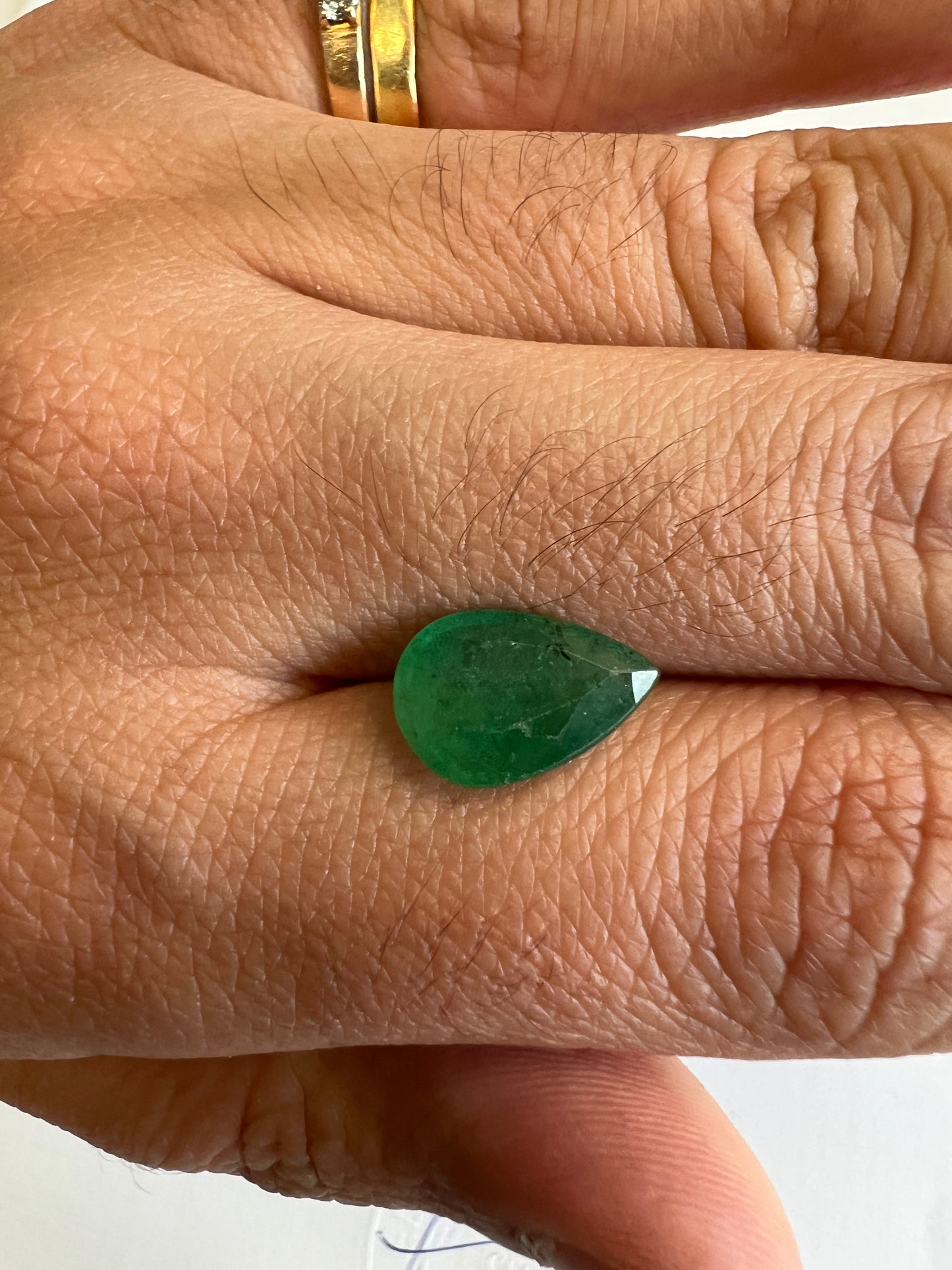 Natural Zambian Emerald - 2.94 carats pear shape