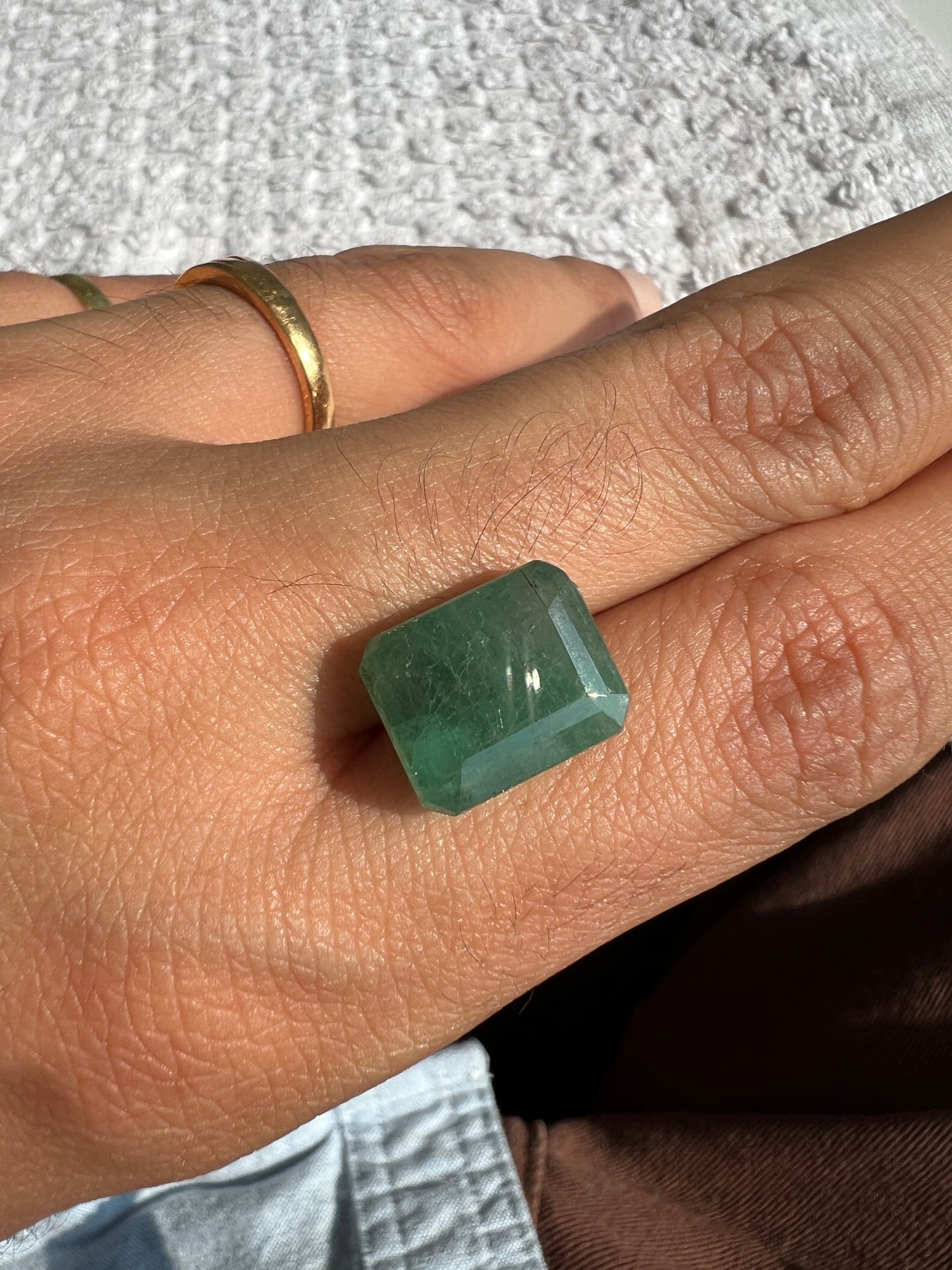 10.16 carats natural zambian Emerald with appraisal