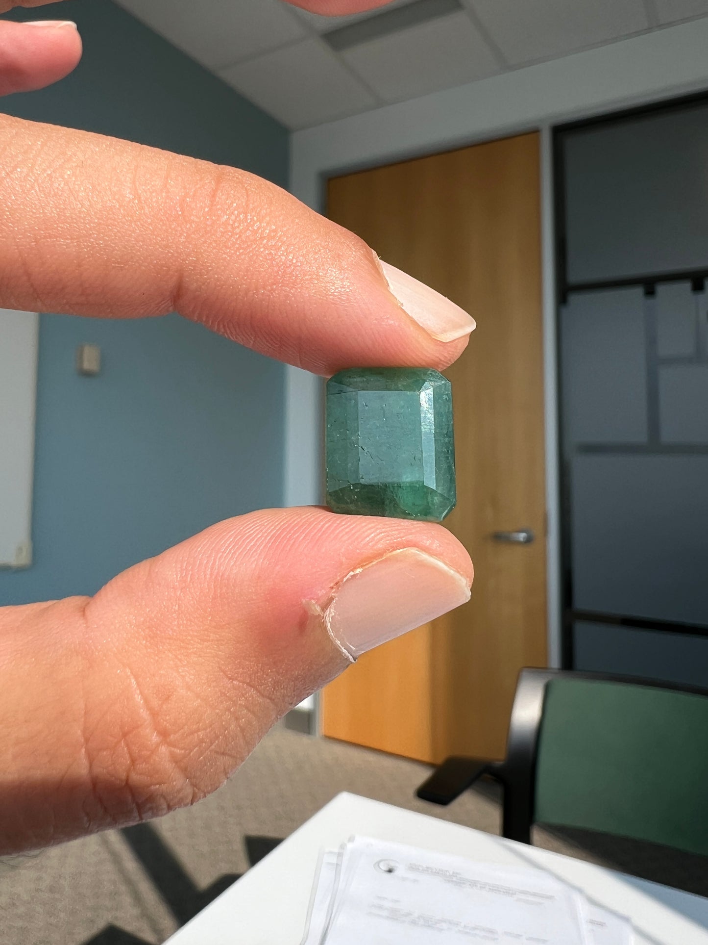10.16 carats natural zambian Emerald with appraisal