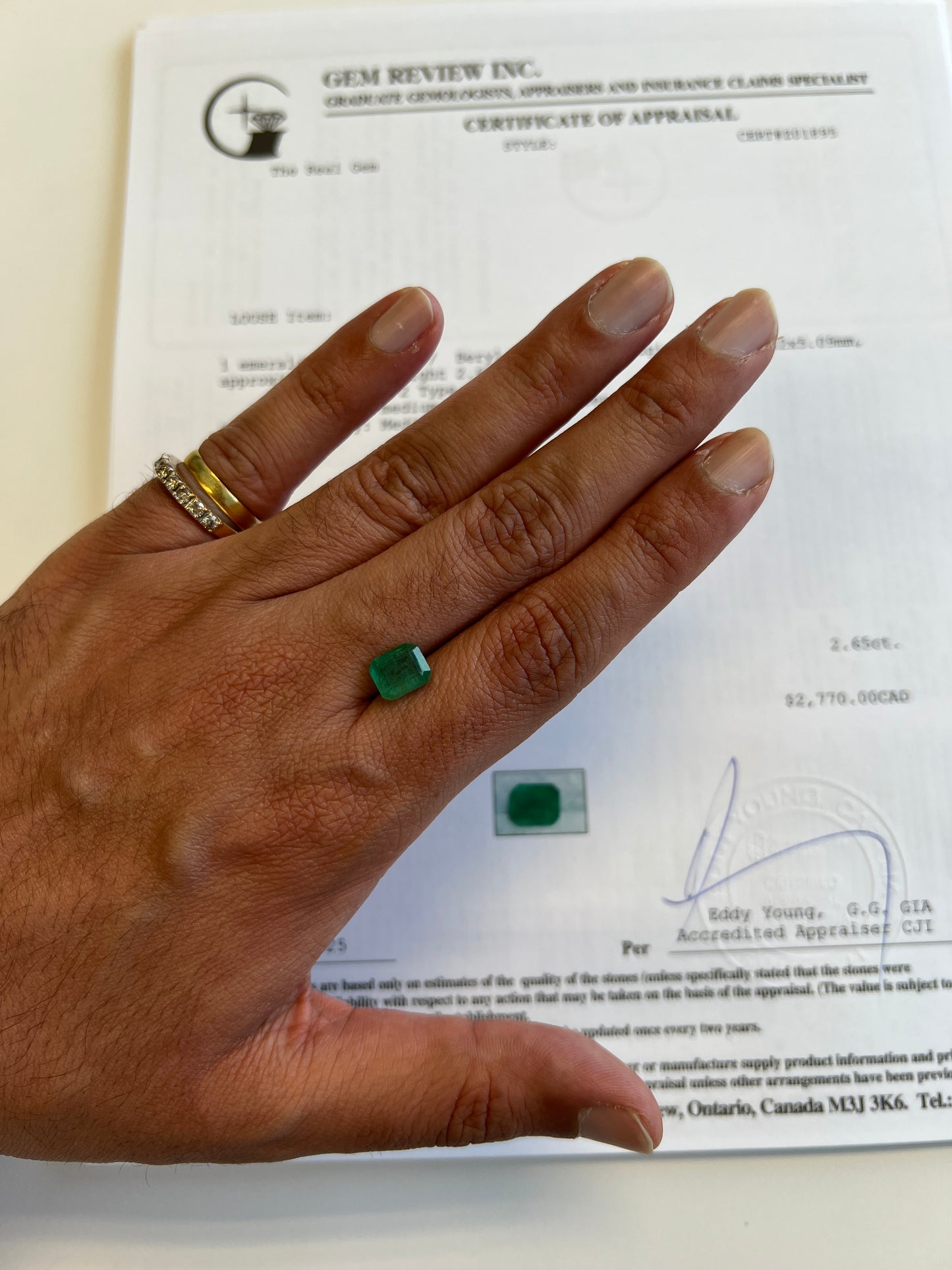 Natural Zambian Emerald 2.65 carats