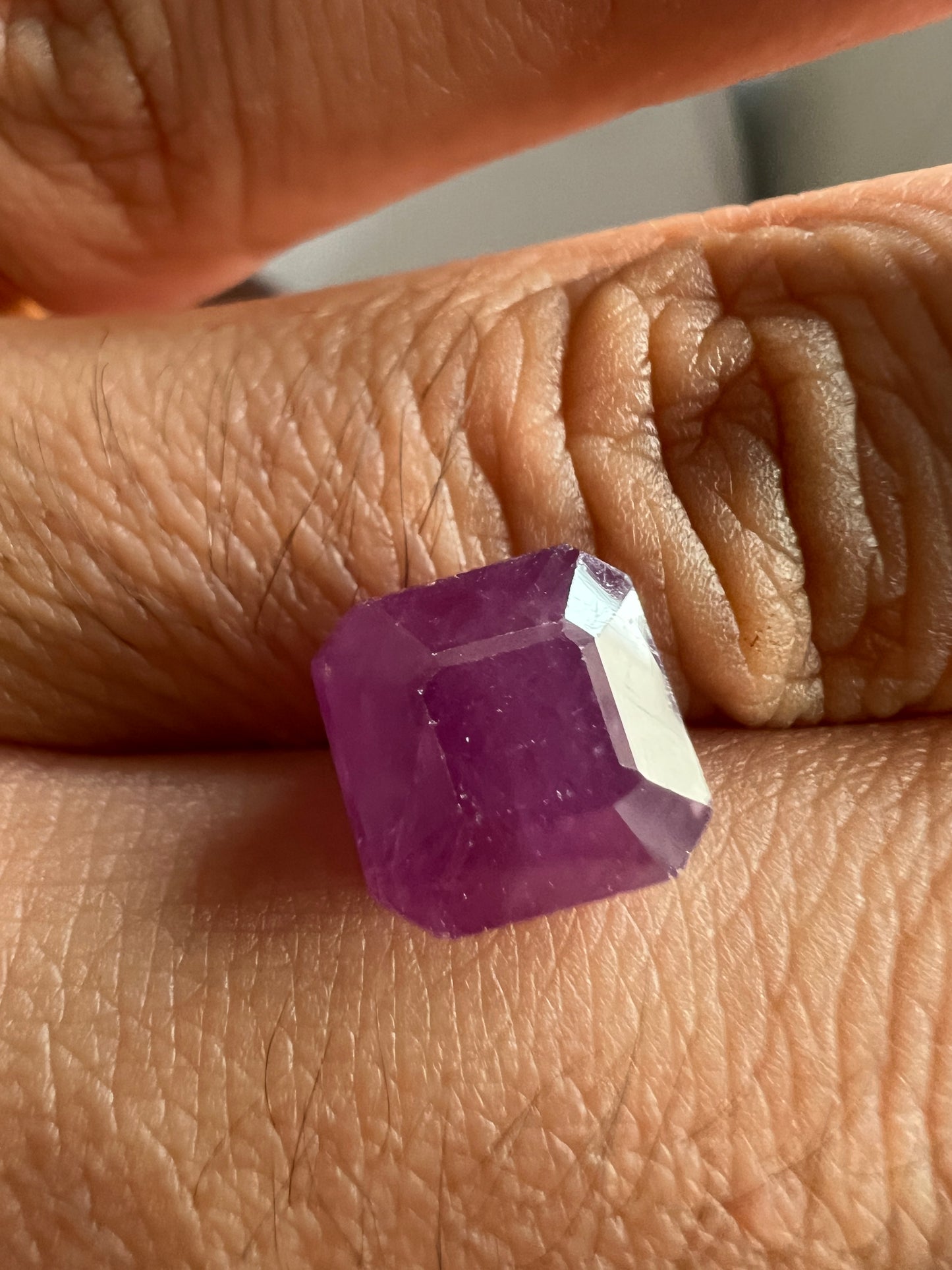 Natural Ruby 7.04 carats square no-heat