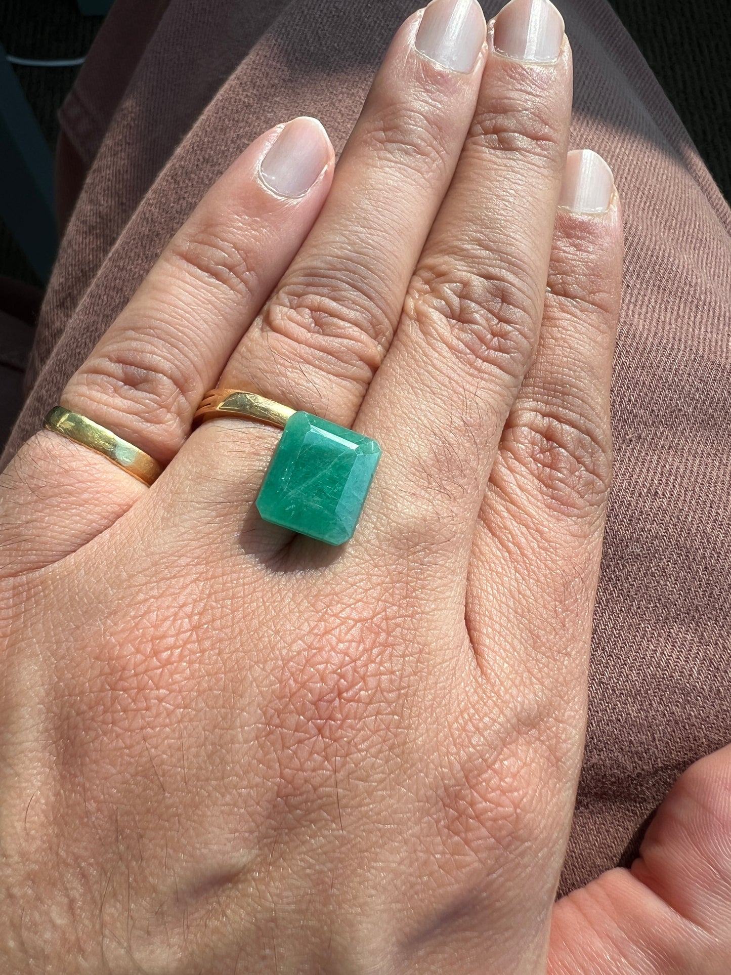 8.14 carats Natural Zambian Emerald with the appraisal certificate